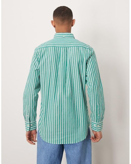 Gant Overhemd Van Popeline Met Logo in het Green voor heren