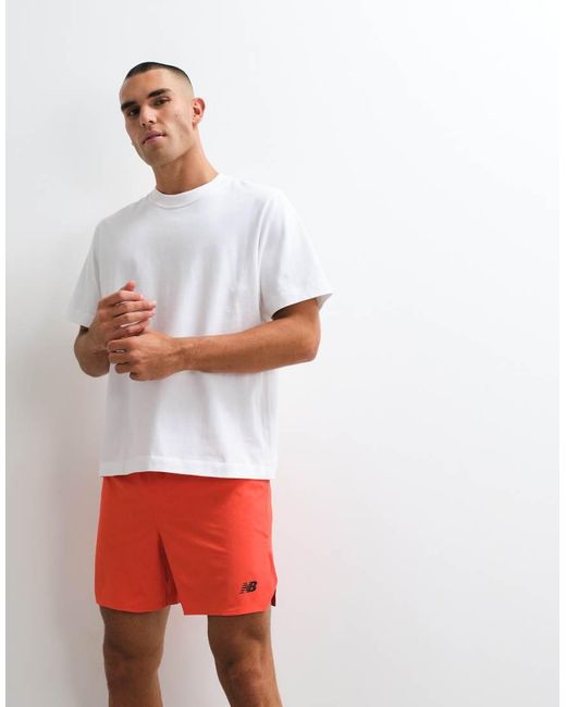 New Balance Red Rc Essential Short 5" for men