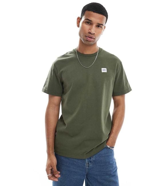 T-Shirt Con Logo di Lee Jeans in Green da Uomo