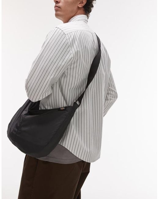 Dickies Gray Unionville Nylon Cross Body Bag for men