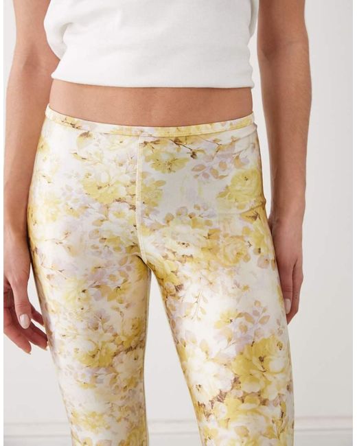 Monki Natural Slim Flare Trouser