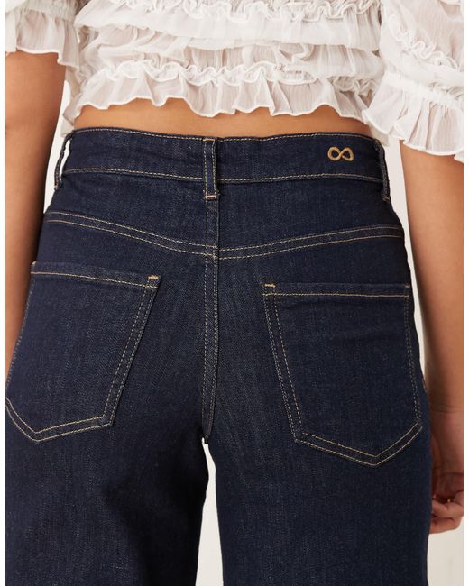 Jdy Blue High Waist Wide Leg Jeans