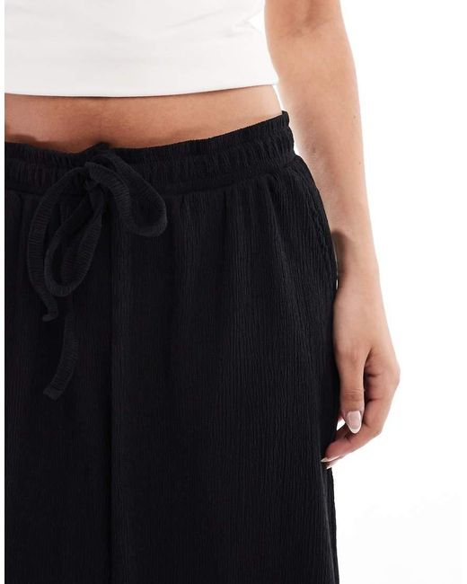Brave Soul Blue Wide Leg Jersey Trousers