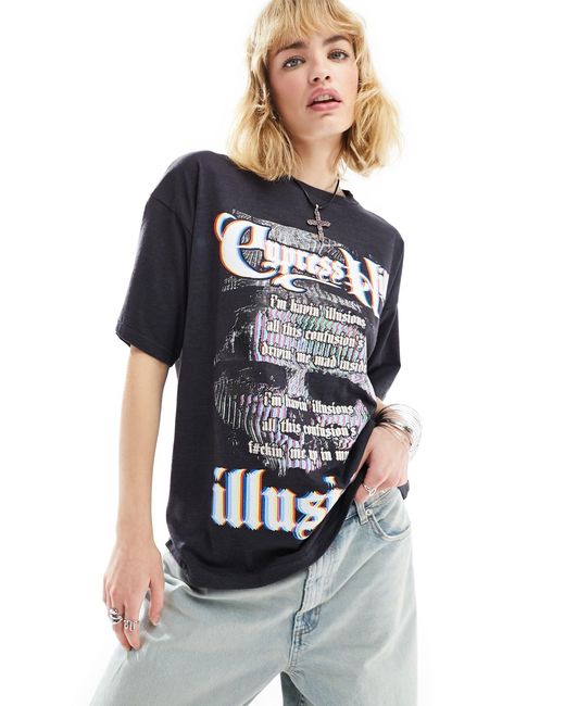 T-shirt oversize à imprimé cypress hill - anthracite Daisy Street en coloris Blue