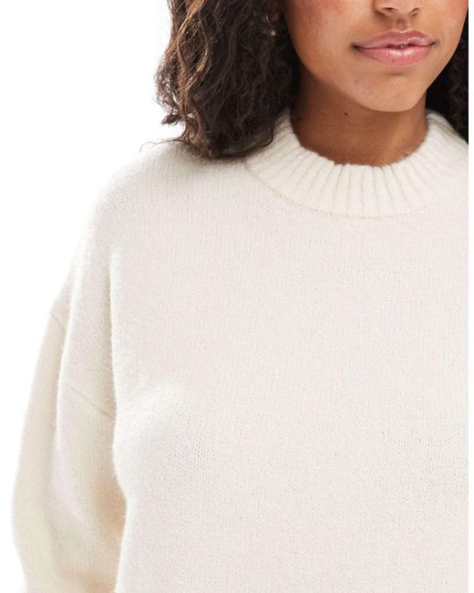 Threadbare White – oversize-pullover