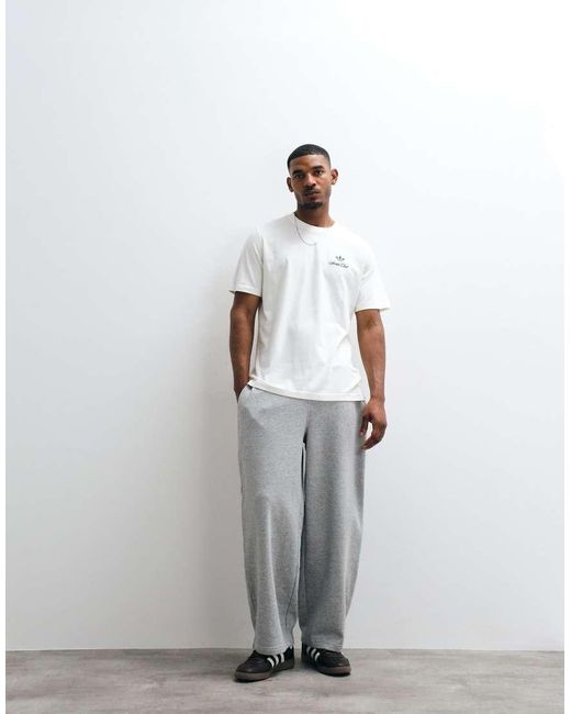 Adidas Originals White T-shirt With Sports Club Back Print