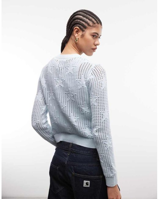 Vans Blue Premium Dolly Star Cardigan Medium