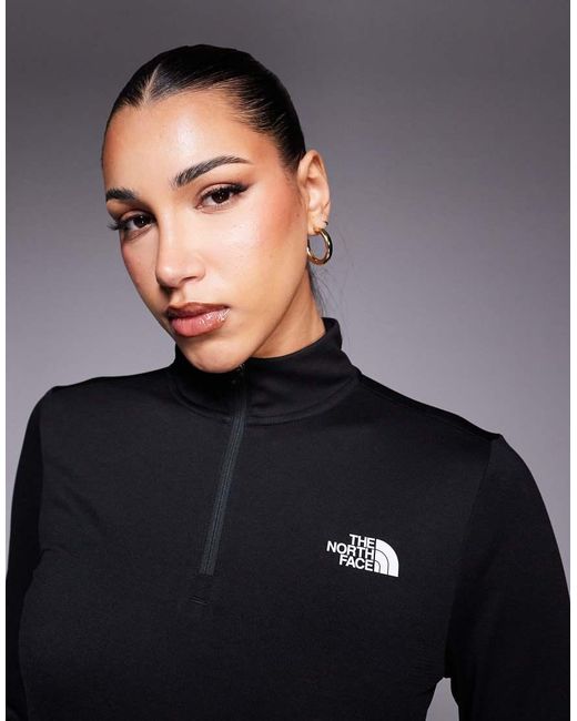 The North Face Blue Training Flex 1/4 Logo Top