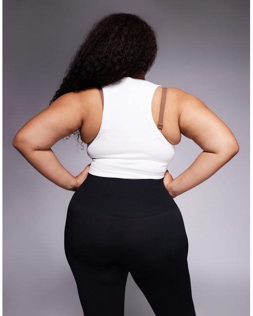 4505 White 4508 curve – active – doppellagiger, nahtloser sport-bh