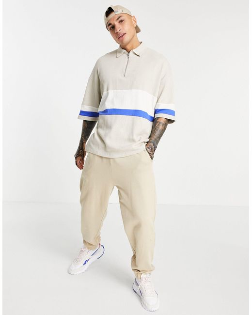 ASOS Cotton Oversized Polo Shirt With 
