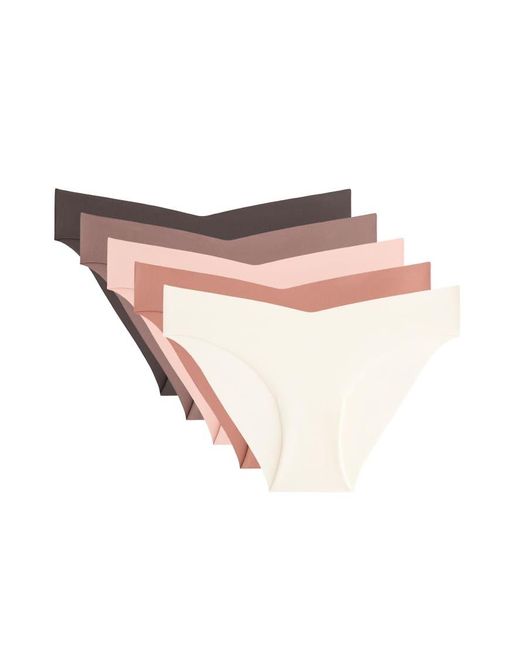 Oysho White 5 Polyamide Blend U-cut Classic Bikini Briefs