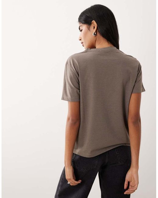 Vila Brown Oversized Boyfriend Fit T-shirt