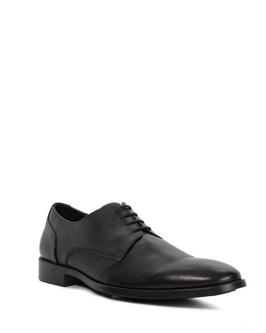 Dune Black Sole Derby Shoes for men