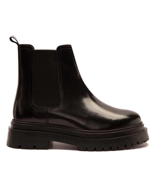OFF THE HOOK Black 'Turner' Leather Chelsea Boots for men
