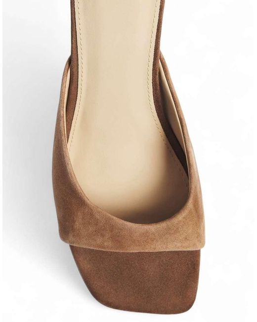 NA-KD Natural Suede Mules