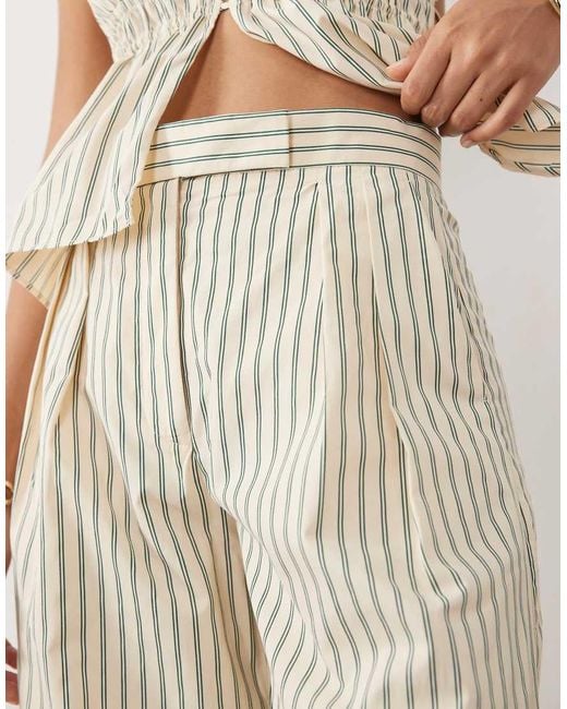 Mango White Tatin Relaxed Trouser Co-ord