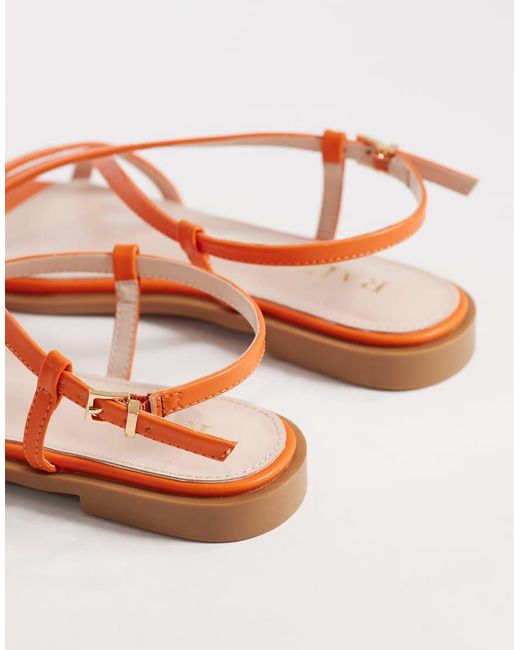 Raid Orange Aluna Flat Sandals