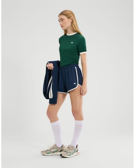 Ellesse Blue Purden High Rise Shorts