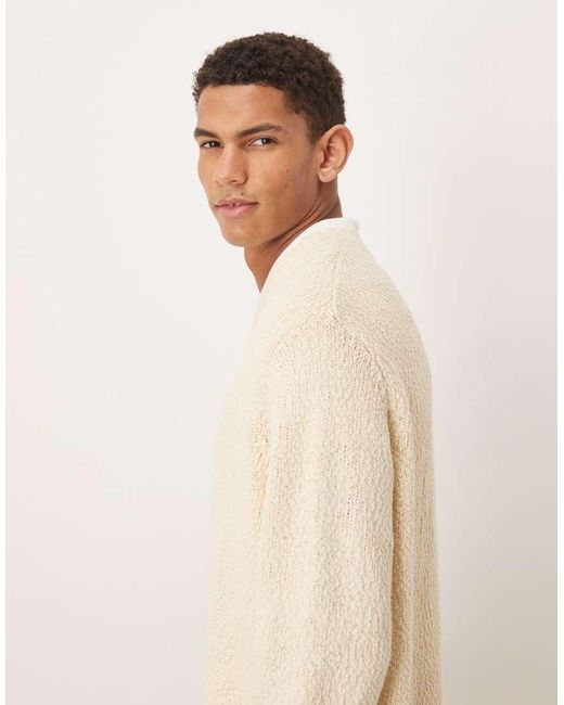 SELECTED Natural Knitted Jumper for men