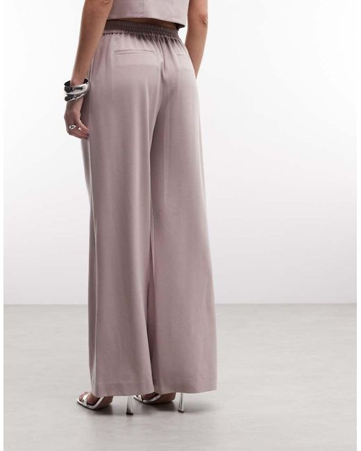 AllSaints White Aleida Wide Leg Suit Trouser