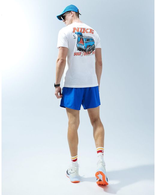 Sole rally - t-shirt bianca con stampa sul retro di Nike in White da Uomo