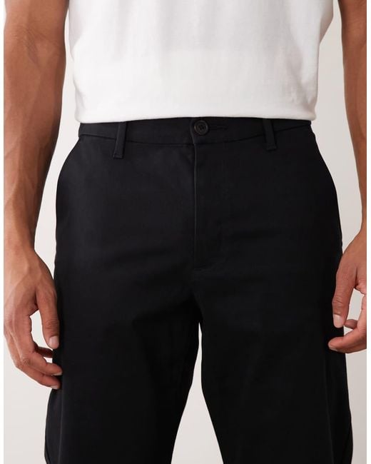 ASOS Black Tapered Chinos for men