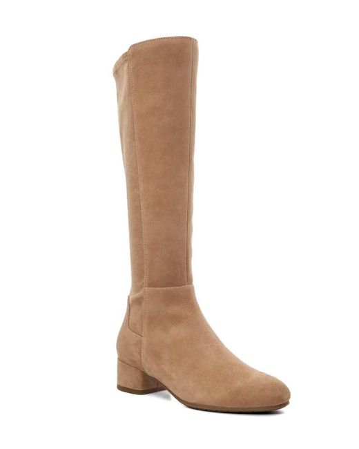 Dune Brown Wide Fit Wf Tayla Knee High Boots