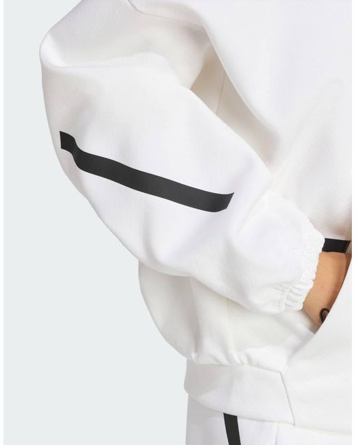 Adidas Originals White Adidas Originals Z.N.E. Track Top