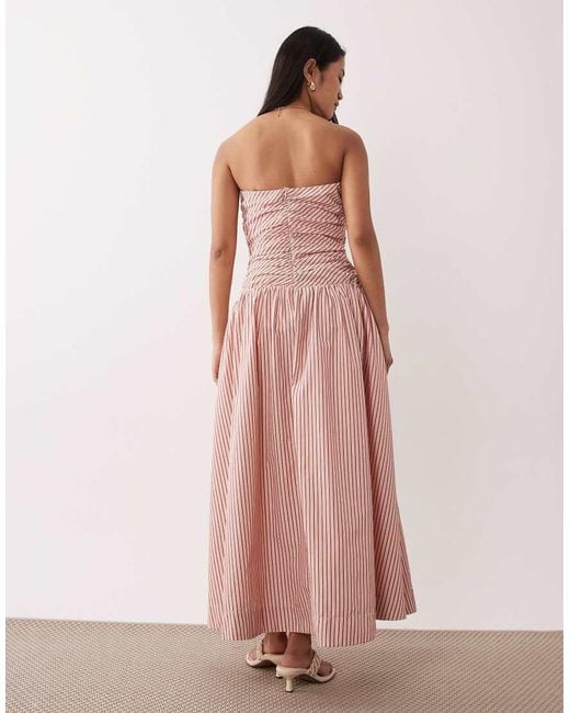 Nia Pink Mullholland Bandau Midaxi Dress