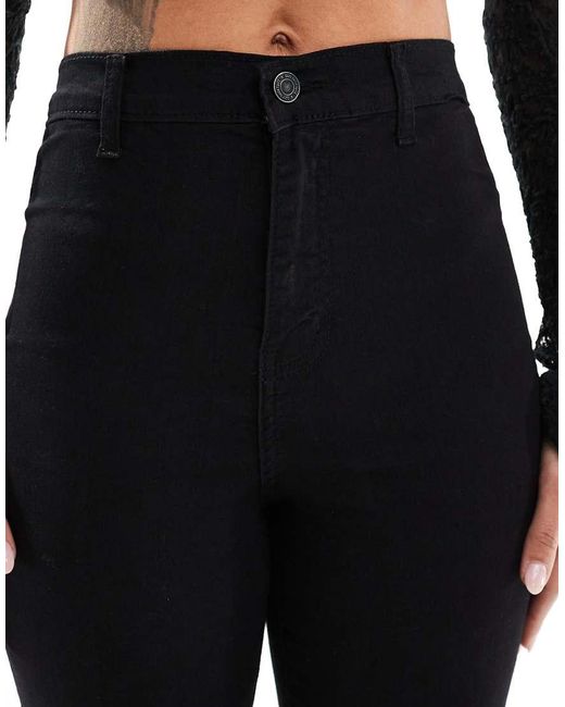 Vaqueros De Campana Negros De Talle Alto Bianca De Don't Think Twice de color Black