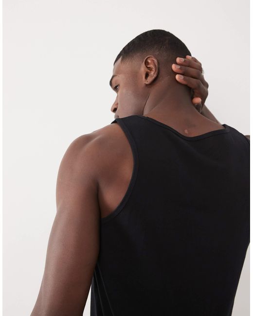 ASOS – 2er-pack basic-trägertops in Black für Herren