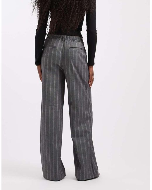 Object Black Wide Leg Tailored Trouser