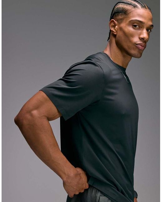 4505 Gray Premium Quick Dry Running T-shirt With Bonded Seams And Mesh Panel for men