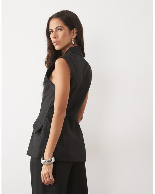 Chaleco De Traje De Conjunto En ASOS de color Black