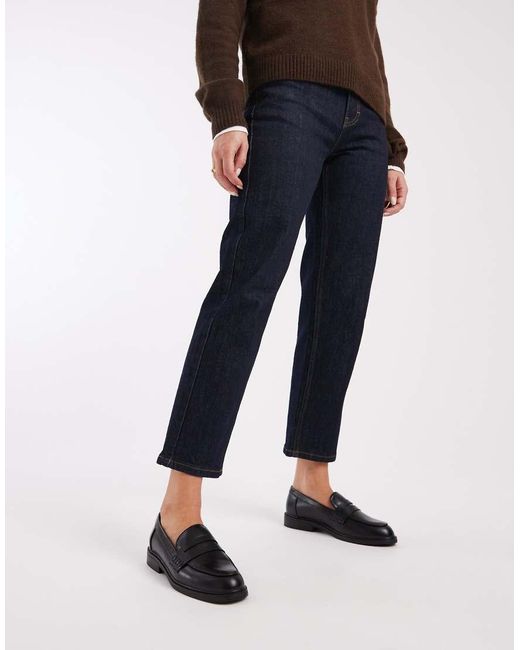 ONLY Black Faux Leather Loafers