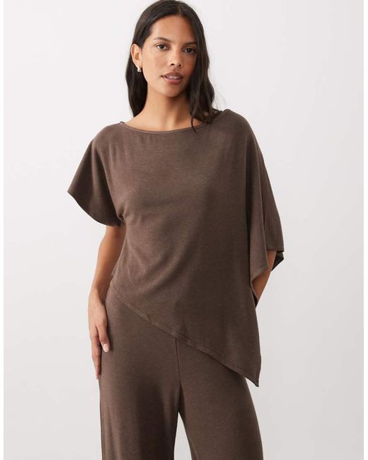 ASOS Brown Cape Style Co-ord Top