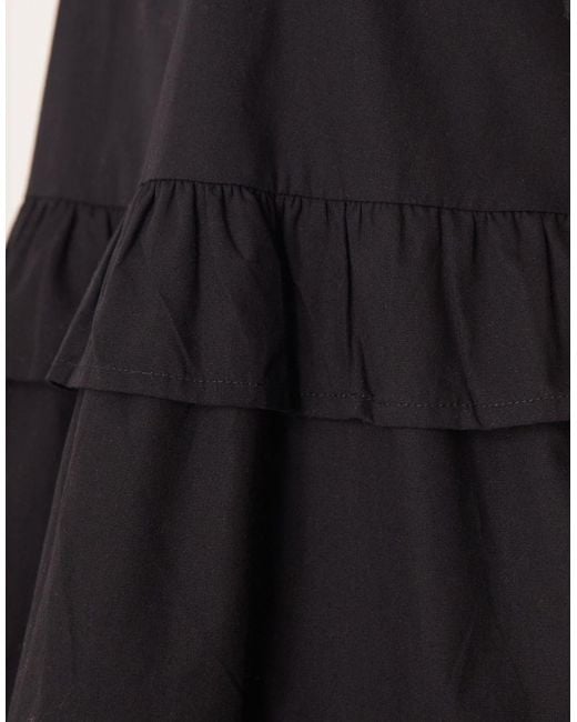esmé studios Black Esmee Tiered Mini Beach Dress
