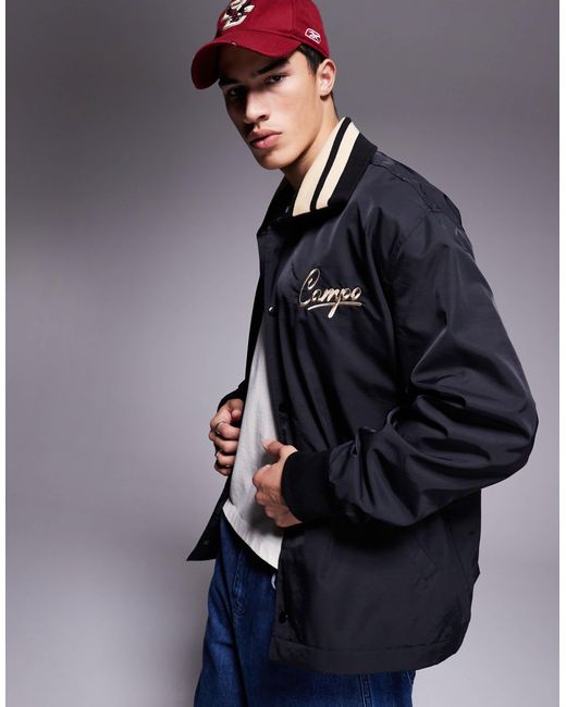 ASOS – oversize-trainerjacke in Gray für Herren