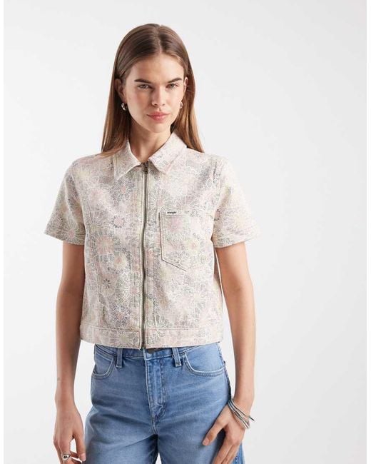 Wrangler White Shirt Jacket