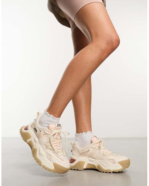 Steve Madden Natural Kingdom-e Chunky Trainers