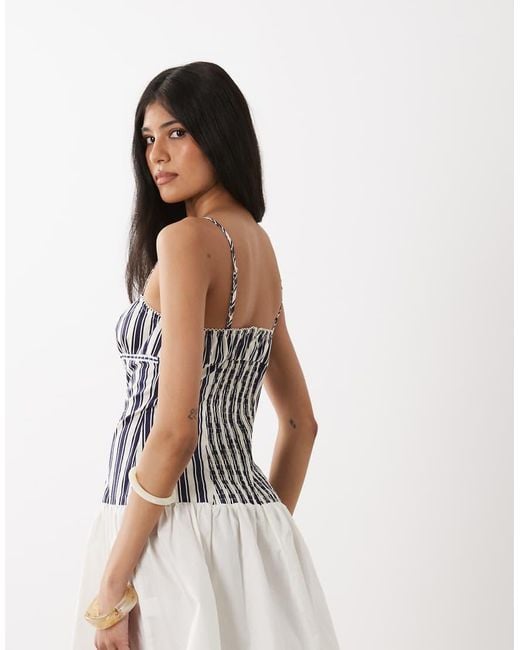 WeWoreWhat Multicolor Dropped Waist Dress