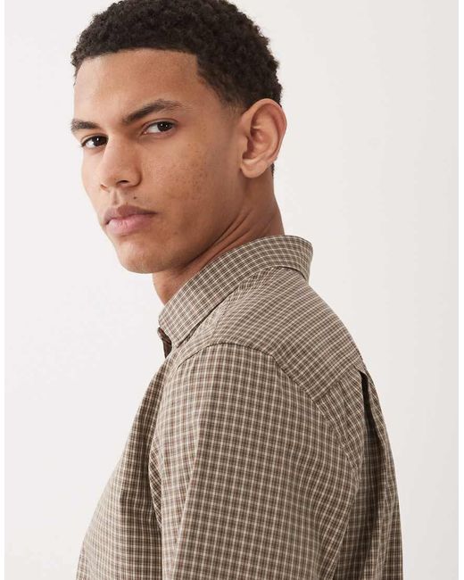 Mango Natural 100% Cotton Gingham Shirt for men