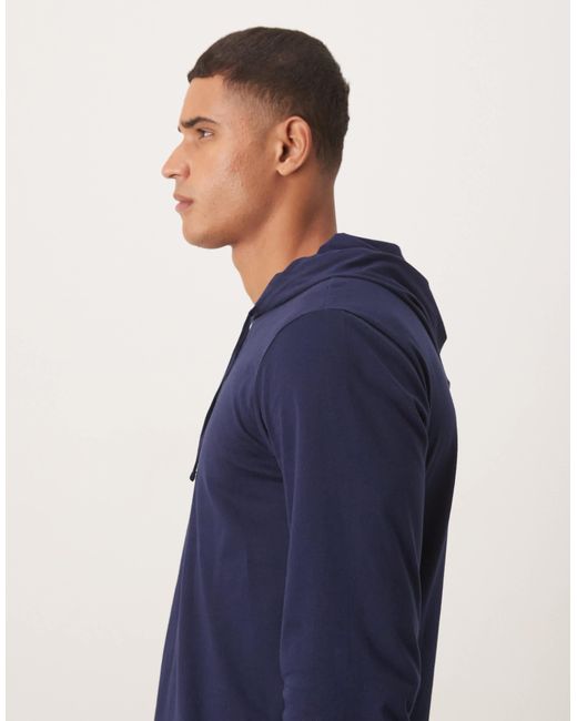 Top confort d'ensemble à capuche et manches longues avec logo Polo Ralph Lauren pour homme en coloris Blue