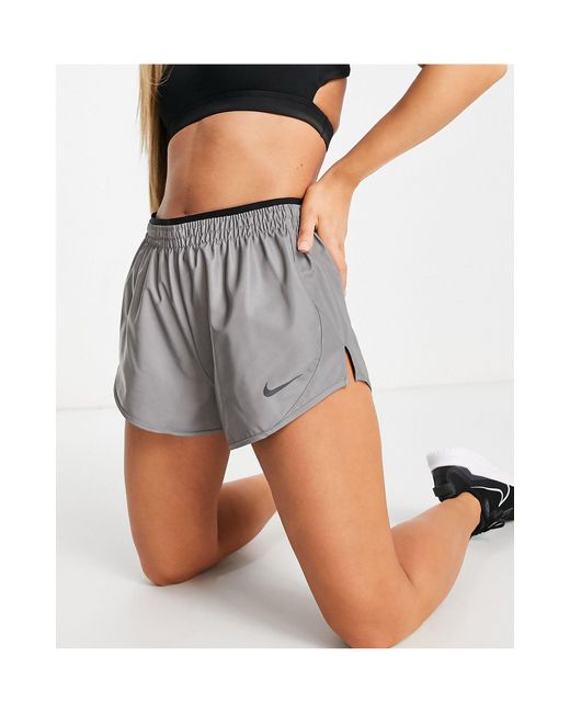 nike running tempo shorts in black
