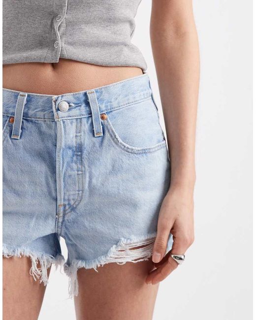 Levi's Blue 501 Original Denim Shorts