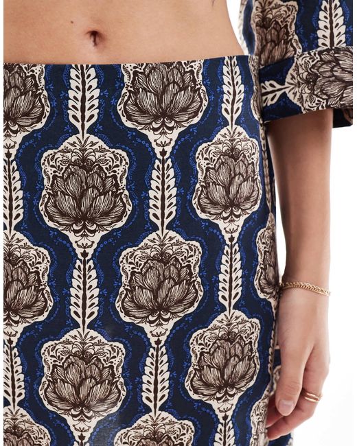 Object Blue A-Line Mini Skirt Co-Ord