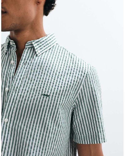 Levi's Blue Authentic Short Sleeve Shirt Co-ord for men