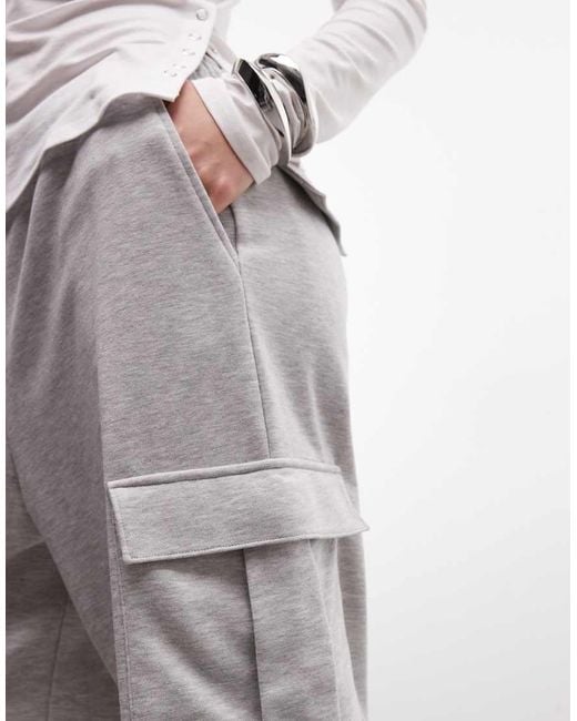 Collusion Gray Grey Marl Cargo baggy Jorts