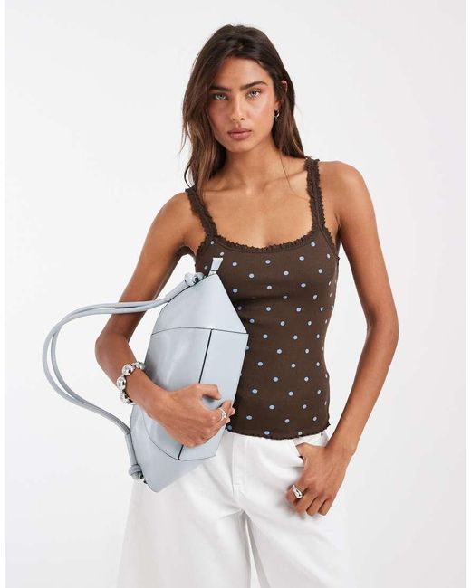 ASOS Cami Met Afwerking in het White