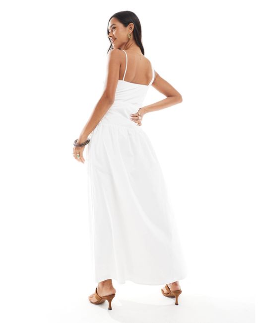 4th & Reckless White – exklusiv – midaxikleid